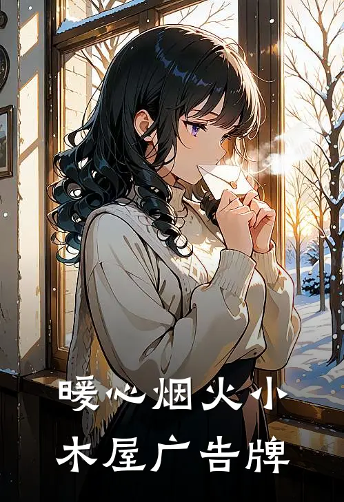 暖心烟火小木屋广告牌